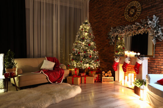 atmosfera natalizia in casa